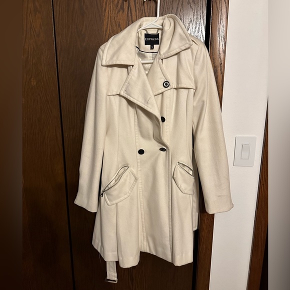 Express wool blend trench coat - Picture 2 of 2